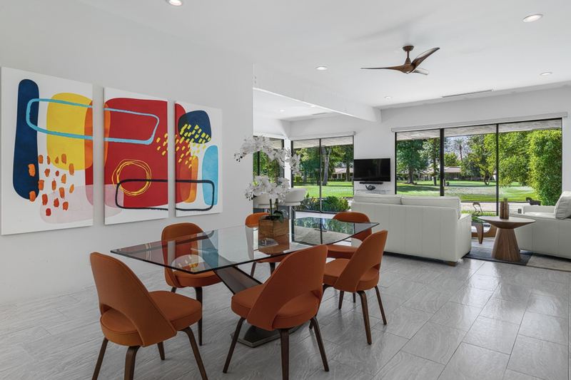 Dining and living room